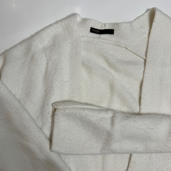 maje white duster cardigan long length - Picture 4 of 4
